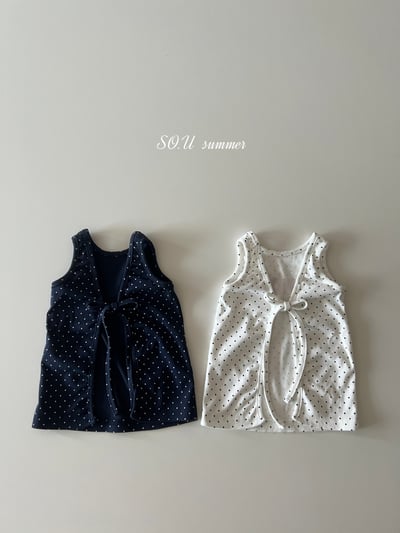 SO.U26｜(6m-4y) 波點印花綁帶背心13