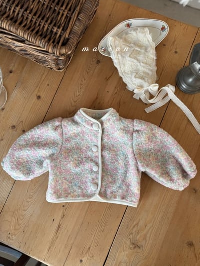 Marron 15｜(1y-6y) 刷毛蓬蓬袖立領開襟外套10