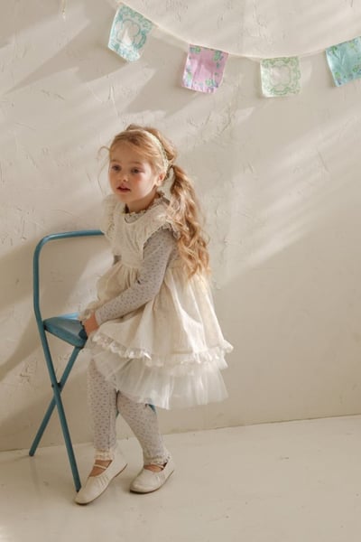 FLO43｜(75-140) 2色薄紗澎澎裙20