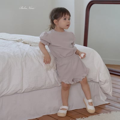 bebe nine09  (65cm-115cm)  3色荷葉邊公主袖套裝9