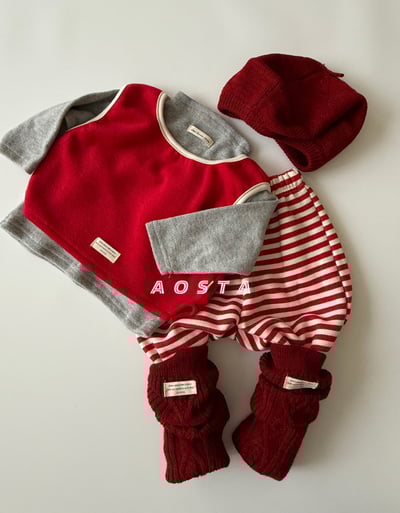 AOSTA70｜(6m-5y) 毛呢滾邊背心24