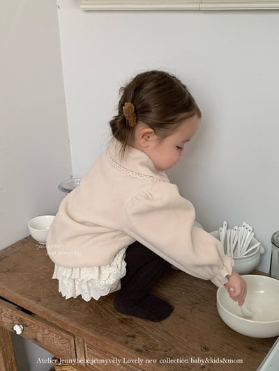 JE 606｜(73-100cm)  絨毛翻領吊帶褲套裝15