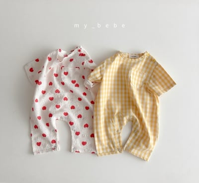 my_bebe16｜(58-72cm) 短袖連身包屁褲1