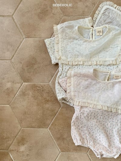 Bebe holic23｜(3m-18m) 翻領碎花連身服3