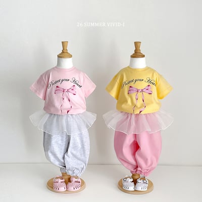 vivid91｜(78cm-125cm) 2款荷葉邊雪紡慢跑褲13
