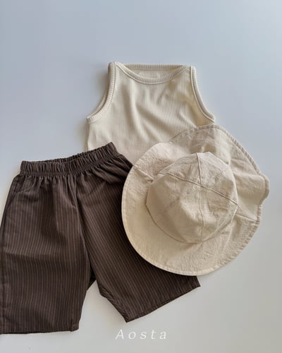 AOSTA10｜(6m-5y) 7色無袖小標素色上衣19