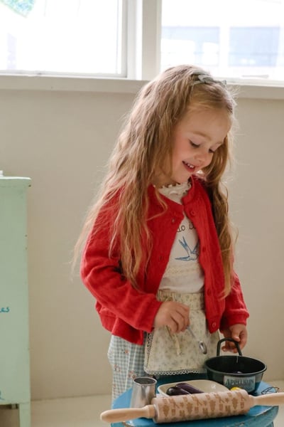 FLO34｜(75-140) 3色滾邊小蕾絲開襟外套1