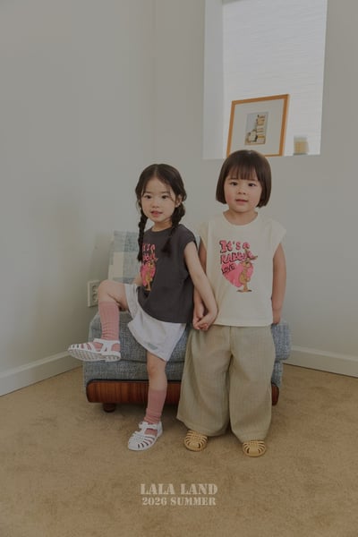 lala land56｜(75-120cm) 2色美式小兔印花背心11