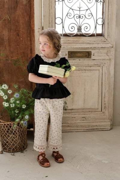 FLO02｜(75-140) 三色蕾絲蛋糕襯衫14