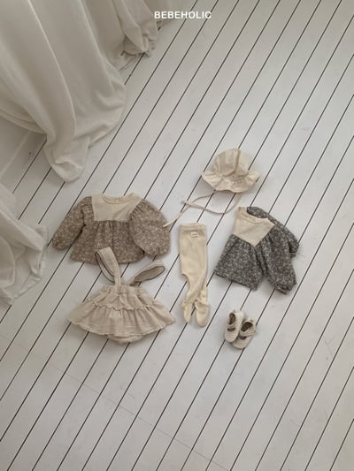 Bebe holic40｜(3m-18m) 春日碎花娃娃袖襯衫13