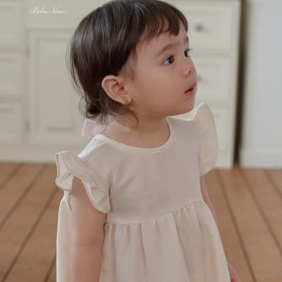 bebe nine29  (6m-24m) 2色小荷葉邊蝴蝶服10