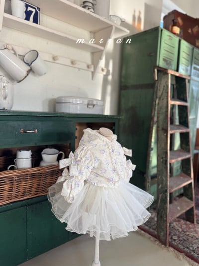 Marron20｜(1y-6y) 珍珠薄紗裙18