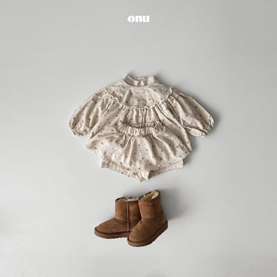 onu 19｜(70cm-115cm) 燈芯絨碎花蕾絲襯衫12