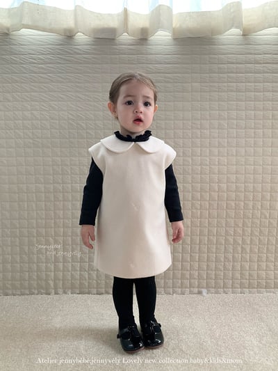 JE625｜(80cm-110cm) 玫瑰刺绣背心連身裙11