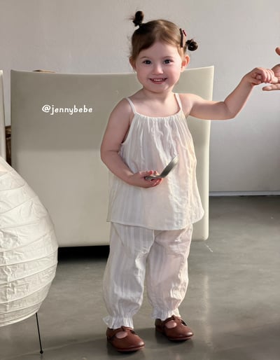 JE733｜(80-110cm) 細肩抽繩壓紋套裝4