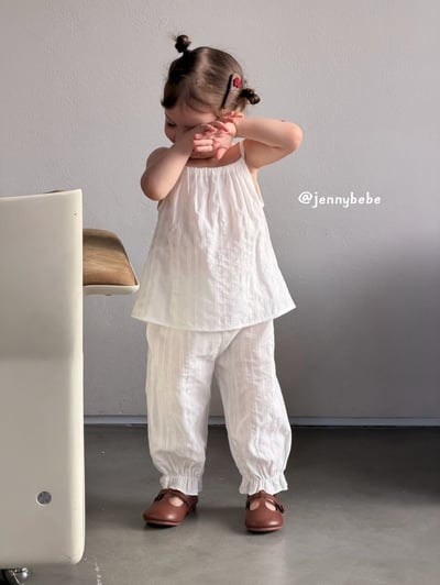 JE733｜(80-110cm) 細肩抽繩壓紋套裝10