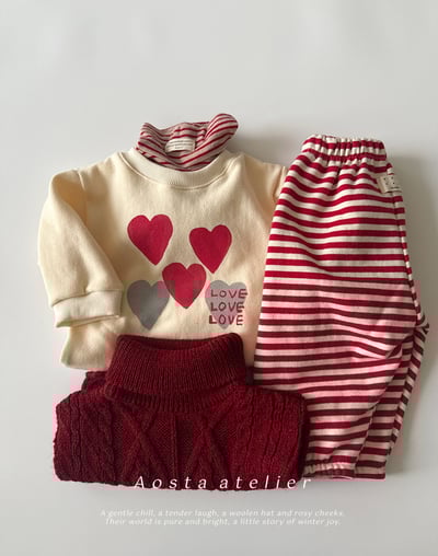 AOSTA33｜(6m-5y) 條紋休閒縮口褲25