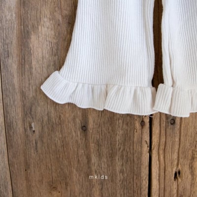 M-KIDS45｜(65-115cm) 2色荷葉邊喇叭褲6