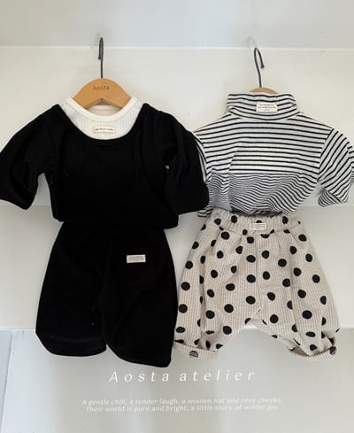 AOSTA24｜(6m-5y) 層次設計羅紋上衣13