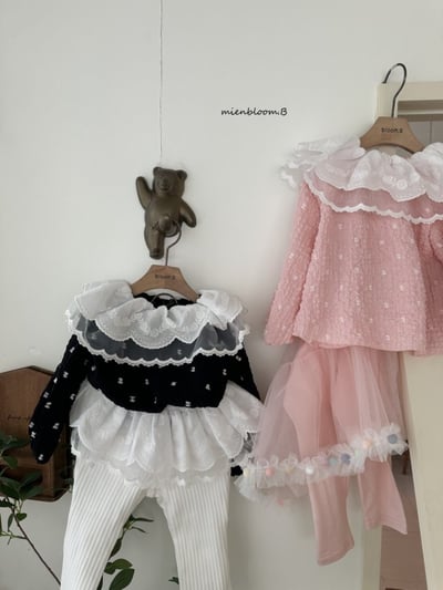 Bloom.b51｜(0m-7y) 蕾絲領印花上衣13