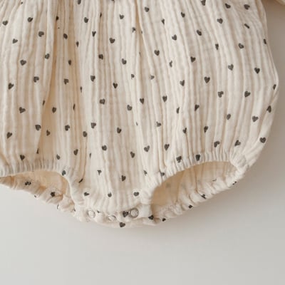 LEMONADE15｜(55cm-85cm) 2色滿滿愛心包屁衣含帽子12