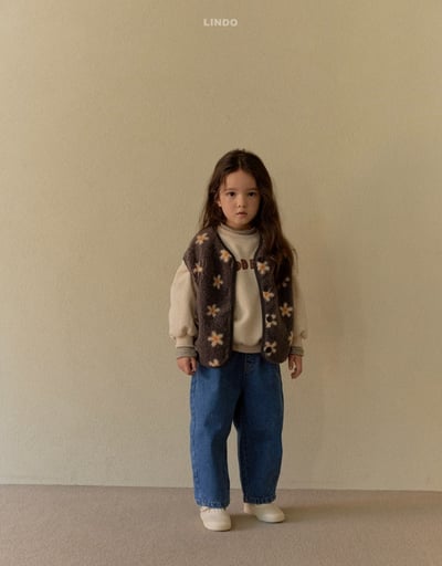 Lindo36｜(80cm-125cm) 經典直筒牛仔褲8