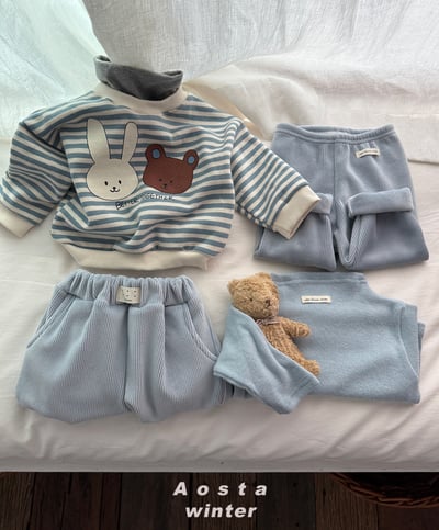 AOSTA07｜(6m-5y) 燈小熊小兔休閒上衣12