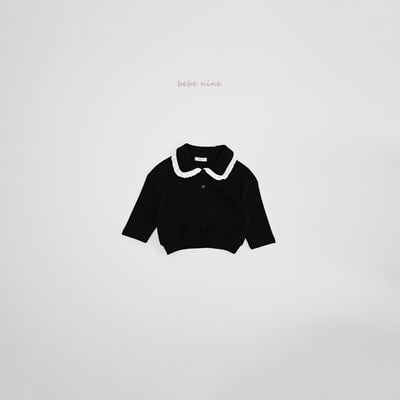 bebe nine35  (65-115) 3色蕾絲荷葉有領上衣20