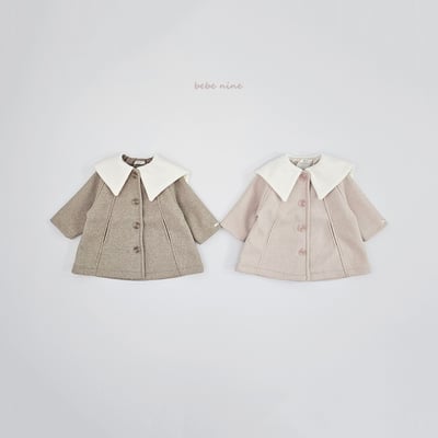 bebe nine47 (65cm-115cm) 2色法式翻領大衣外套6