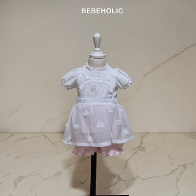 Bebe holic14｜(3m-18m) 玫瑰網紗罩裙13