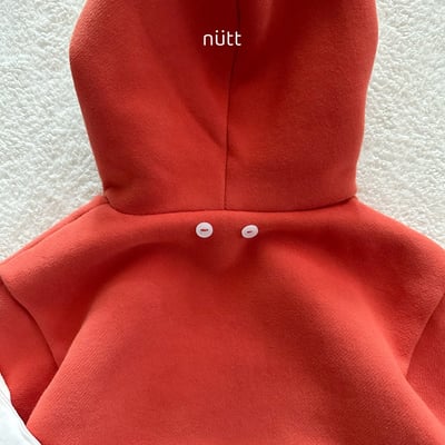 Nutt08｜(3m-16m) 簡約連帽包屁衣含圍巾20