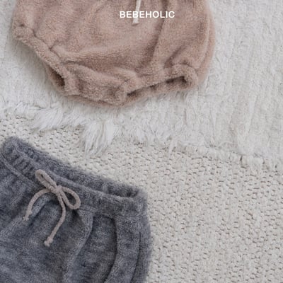 Bebe holic26｜(3m-18m) 刷毛抽繩燈籠褲6