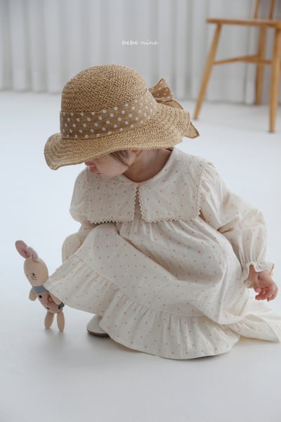 bebe nine17 (65-90) 2色翻領荷葉滾邊洋裝5