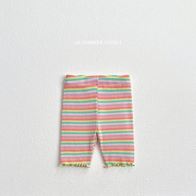 vivid83｜(78cm-125cm) 3款彩虹條紋羅紋緊身褲7