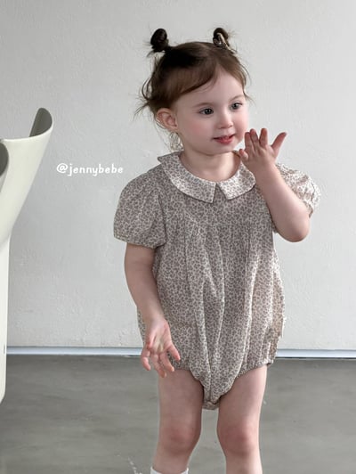 JE695｜(66-90cm) 田園碎花包屁衣5