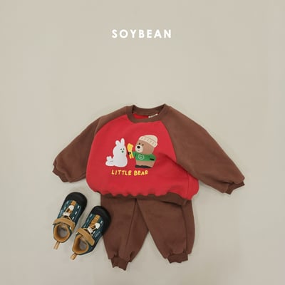 Soybean05｜(75cm-118cm) 雪人小熊撞色套裝14