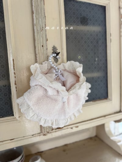 Marron 10｜(1y-6y) 刷毛蕾絲荷葉連帽斗篷12