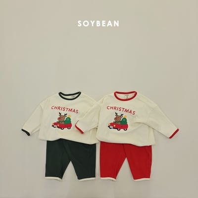Soybean31｜(75cm-118cm) 麋鹿撞色套裝1