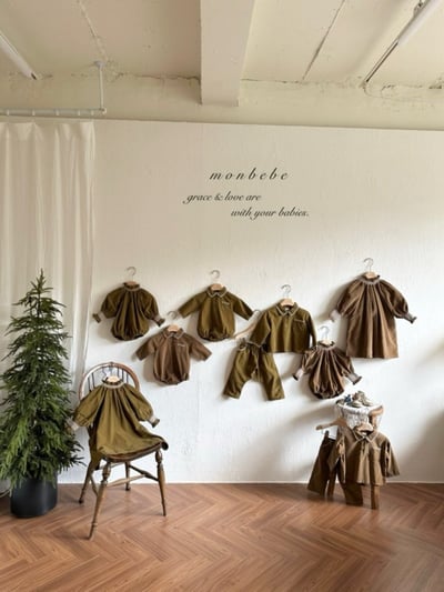 MONBEBE02｜(1y-8y) 冬季縫線滾邊長褲10