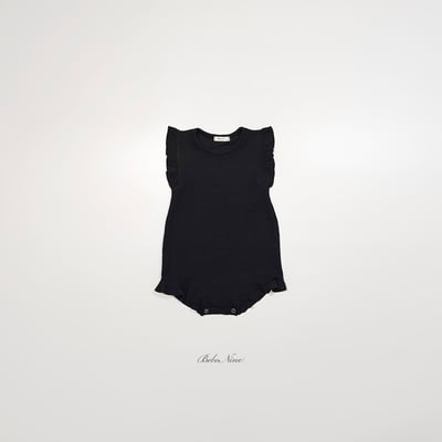 bebe nine05  (6m-24m) 3色波浪花邊無袖連身服4