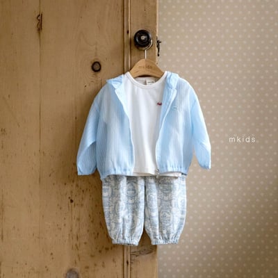 M-KIDS11｜(65-115cm) 小標連帽拉鍊外套4