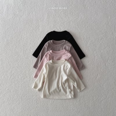 Lindo04｜(3m-18m) 柔軟圓領素面上衣1