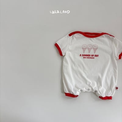 lala land29｜(3m-18m) 2色冰淇淋印花連身衣22