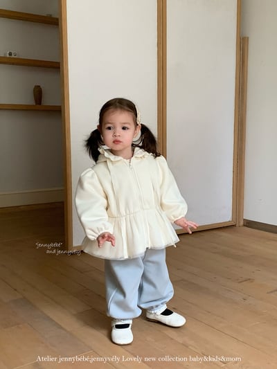 JE 661｜(80-110cm)  絨毛蕾絲束腳褲14