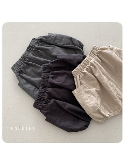 NUNU BIEL03｜(65-115cm) 鈕釦側口袋短褲3