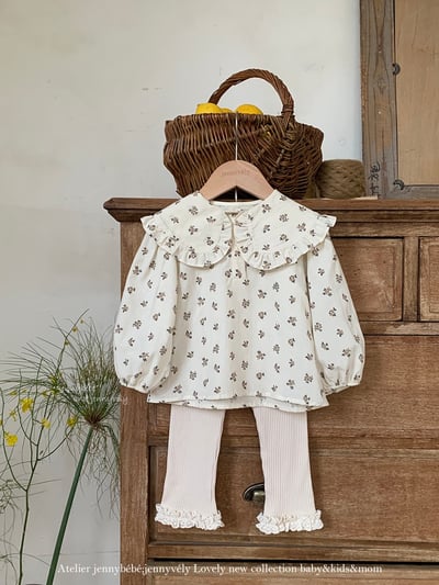 JE576｜(73-100cm) 花邊翻領襯衫9