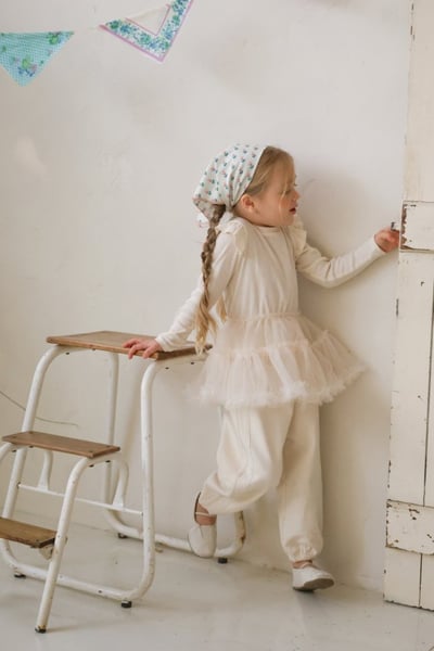 FLO56｜(75-140) 3色薄紗連身洋裝上衣19