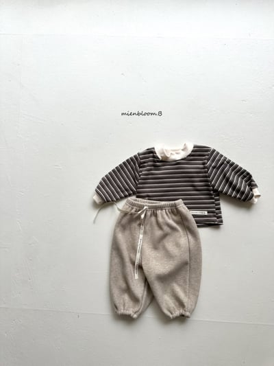 Bloom.b33｜(0m-24m) 絨面抽繩縮口褲10