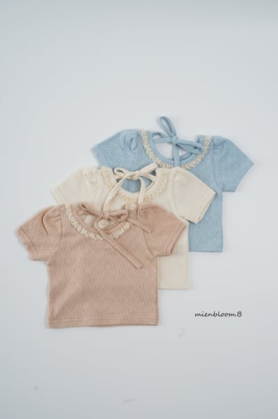 Bloom.b17｜(55cm-118cm) 蕾絲滾邊透氣上衣10