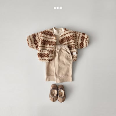 onu 15｜(70cm-115cm) 北歐印花刷毛外套5